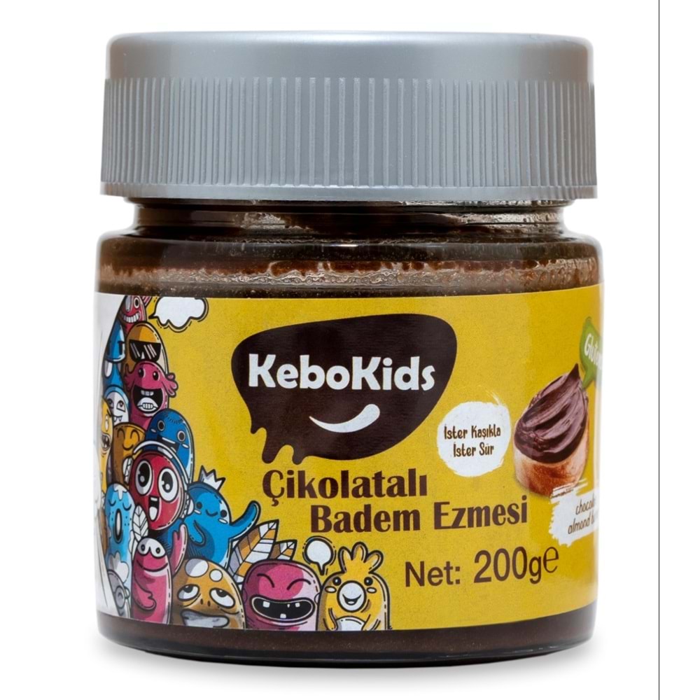 KEBOKIDS ÇİKOLATALI BADEM EZMESİ 200 GR